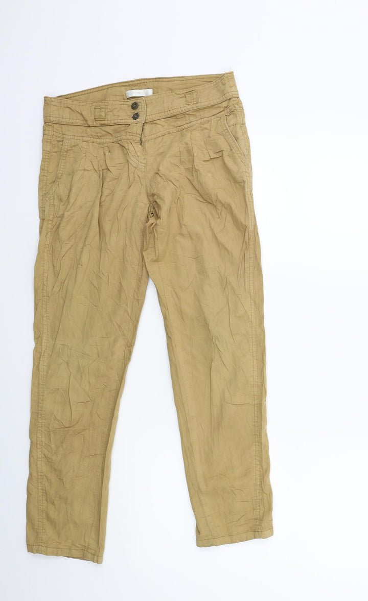 Promod Womens Brown Trousers Size 28 in L27 in