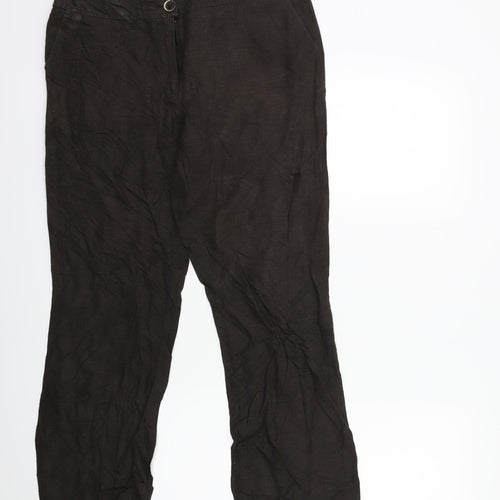 Preworn Womens Brown   Trousers  Size 32 in L29 in