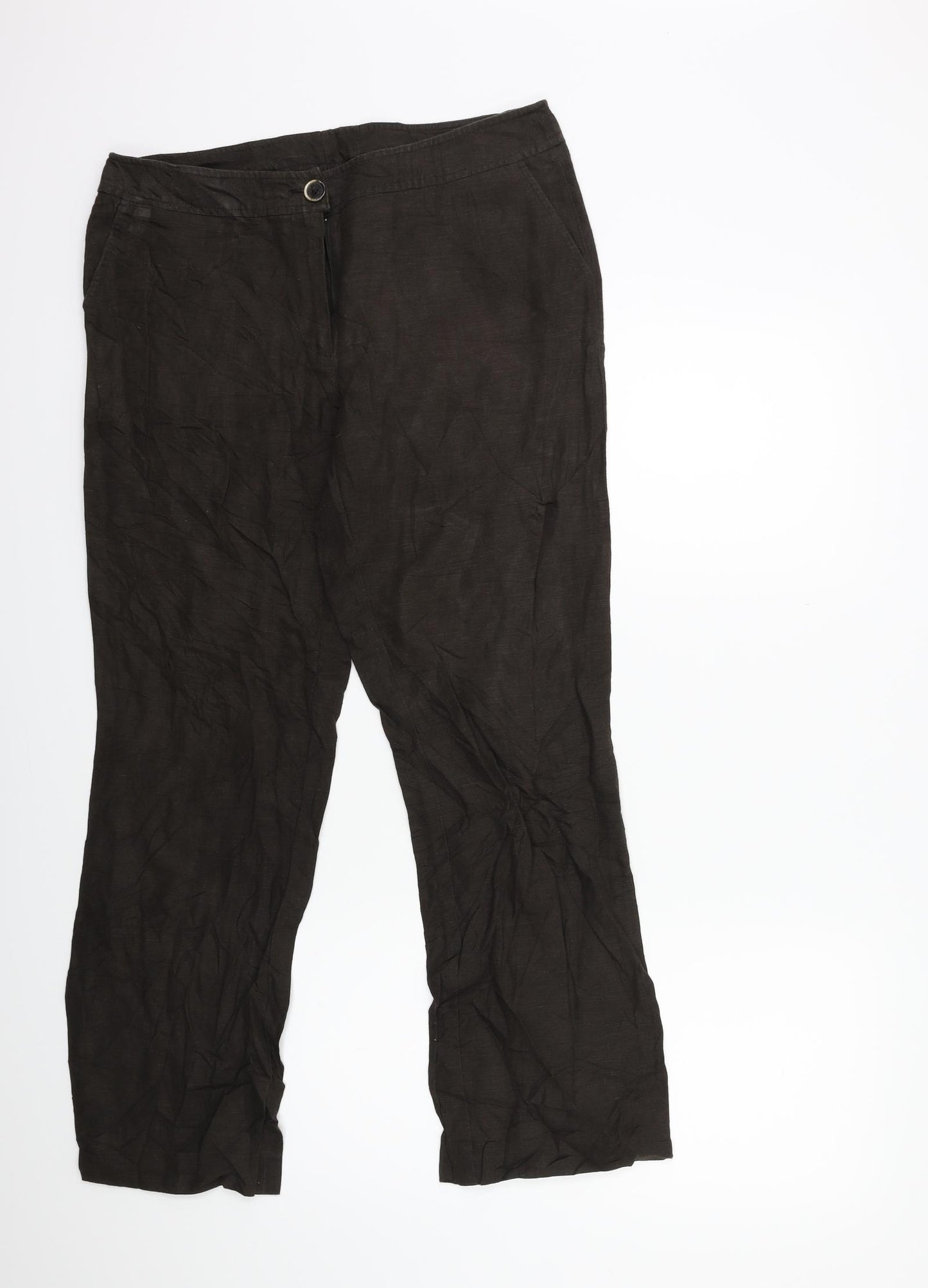 Preworn Womens Brown   Trousers  Size 32 in L29 in