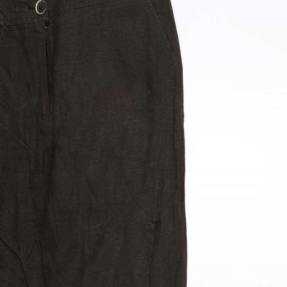 Preworn Womens Brown   Trousers  Size 32 in L29 in