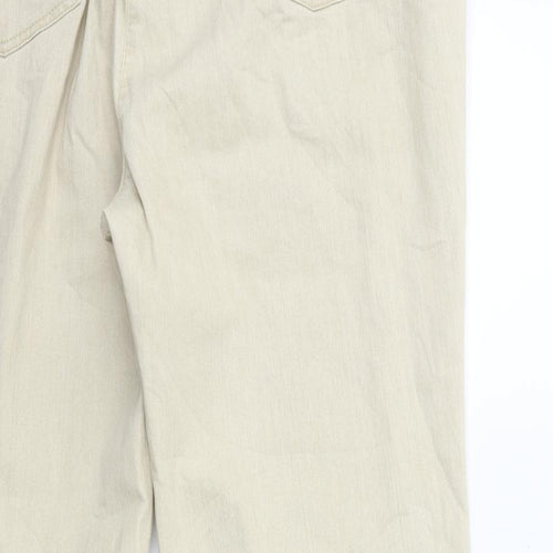 ZERRES Womens Beige  Denim Straight Jeans Size 20 L29 in