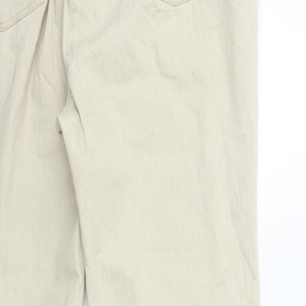 ZERRES Womens Beige  Denim Straight Jeans Size 20 L29 in
