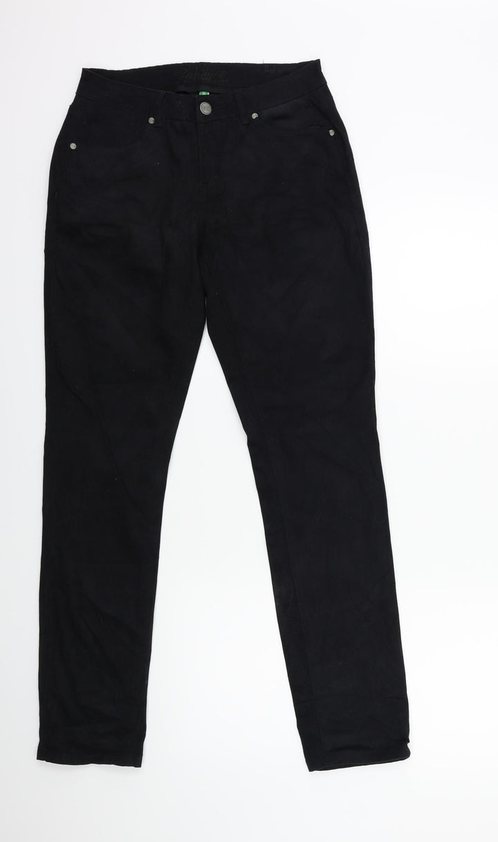 zabiano Womens Black  Denim Straight Jeans Size 28 in L31 in