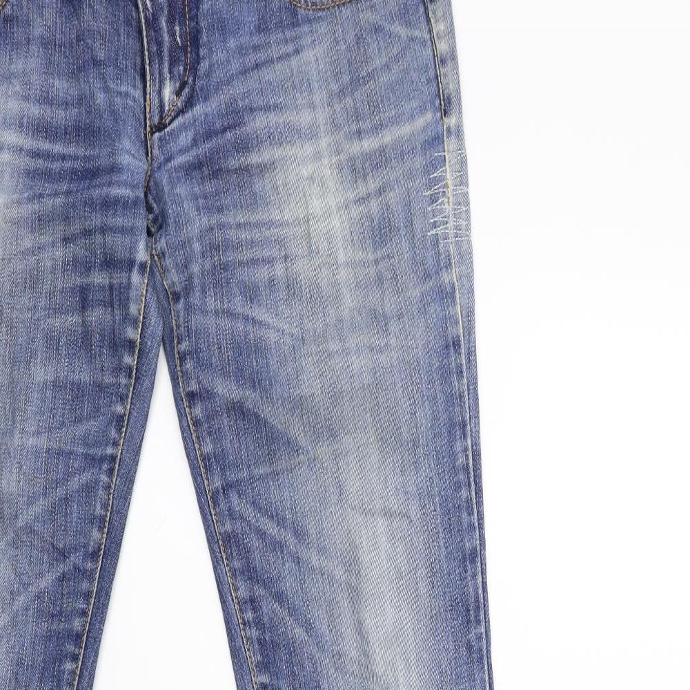 Take-Two Womens Blue  Denim Flared Jeans Size 27 in L34 in