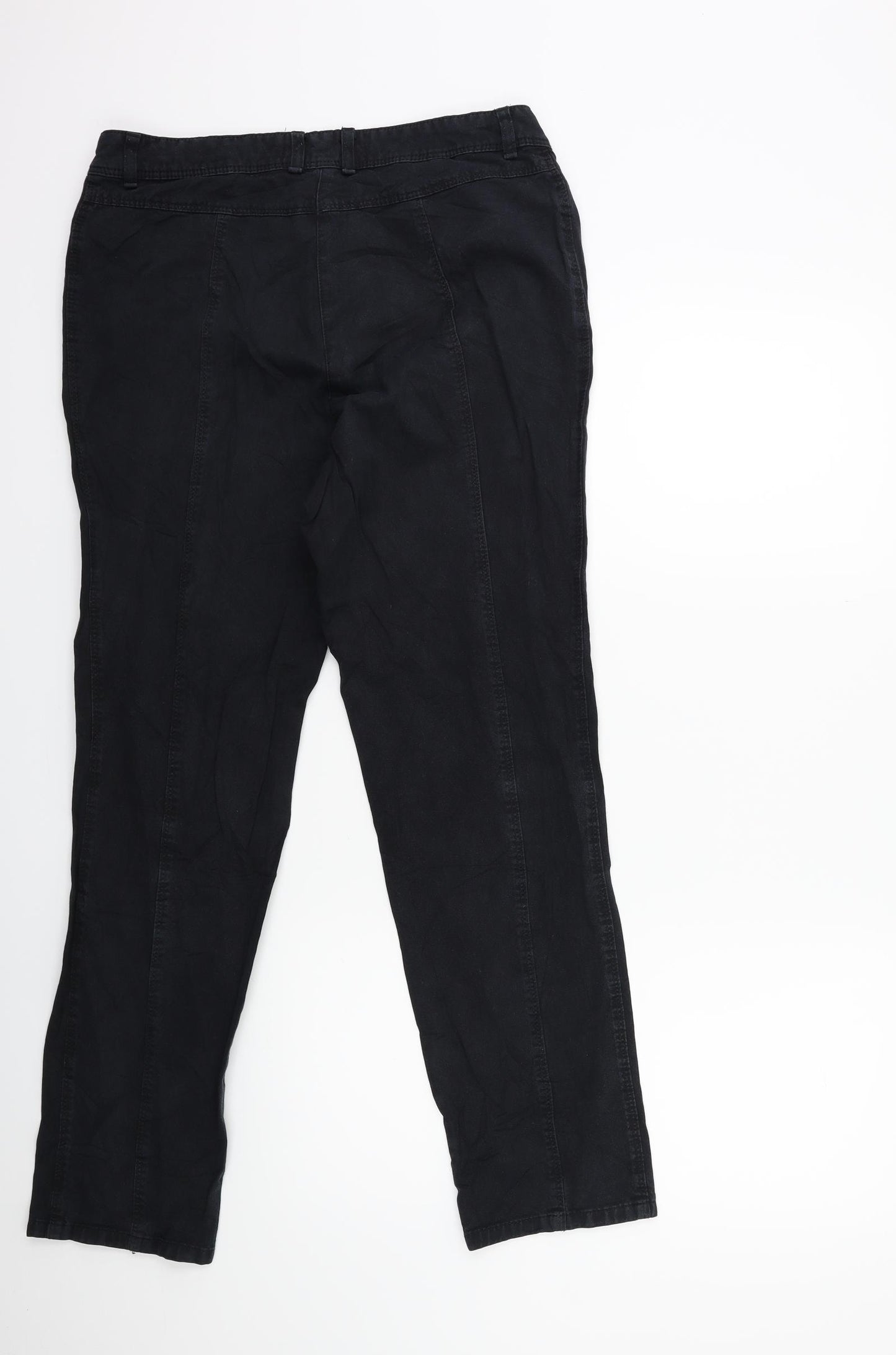 Olivia Womens Black  Denim Skinny Jeans Size 16 L30 in