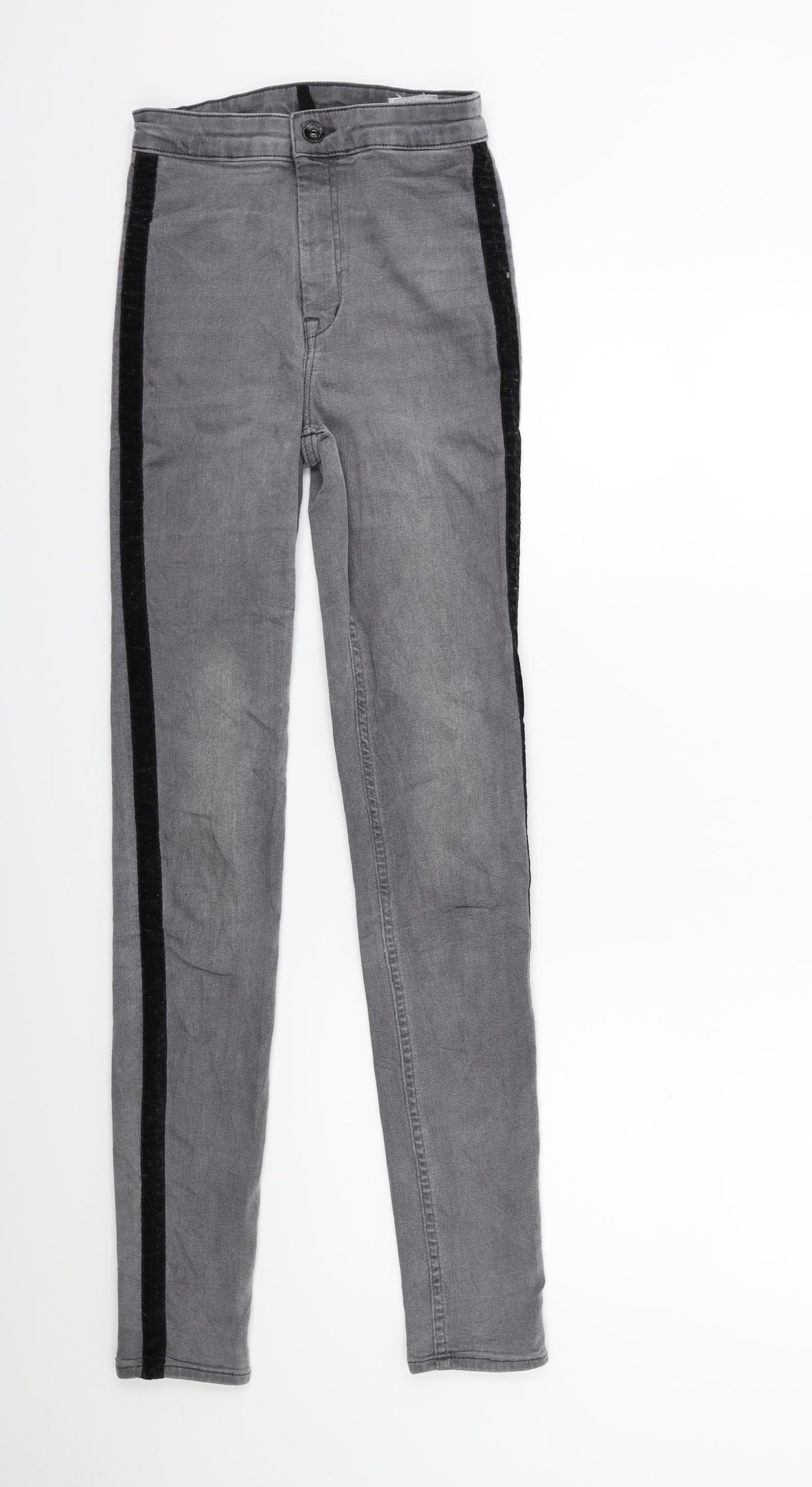 H&M Womens Grey  Denim Skinny Jeans Size 6 L30 in