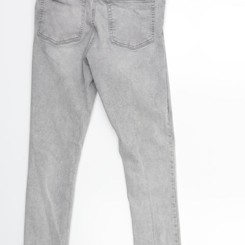 Denim & Co. Womens Grey  Denim Skinny Jeans Size 12 L26 in