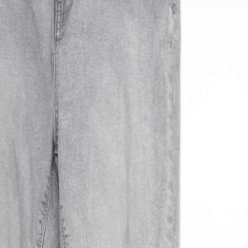 Denim & Co. Womens Grey  Denim Skinny Jeans Size 12 L26 in