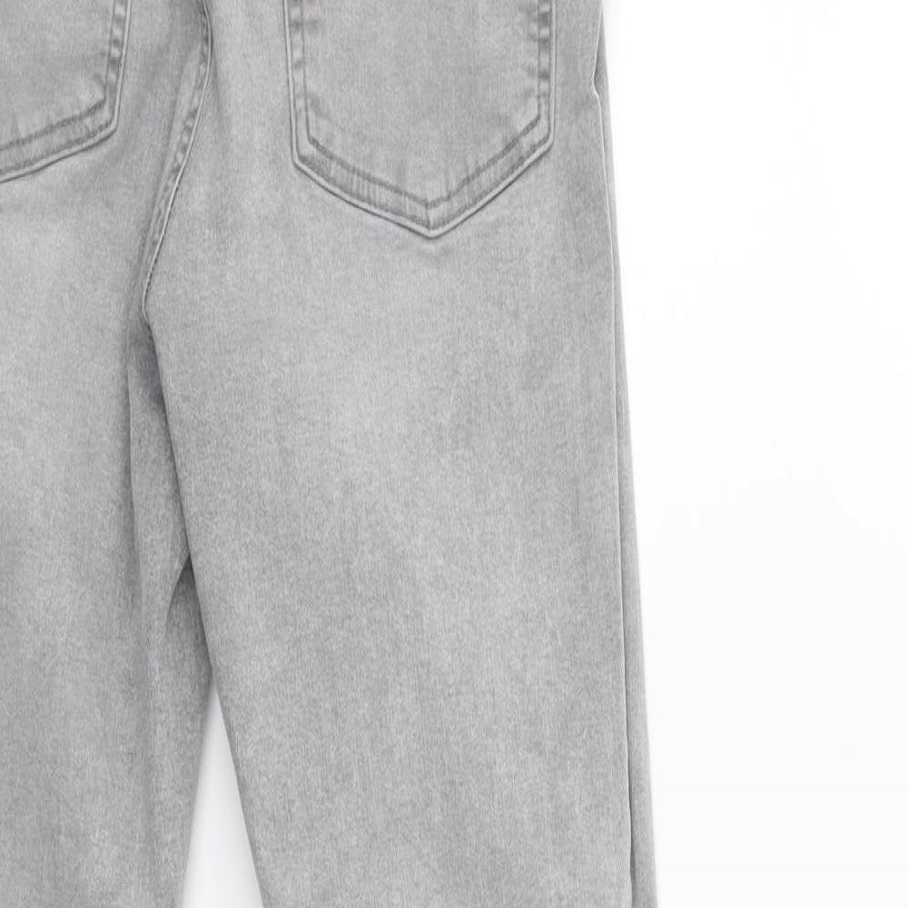 Denim & Co. Womens Grey  Denim Skinny Jeans Size 12 L26 in