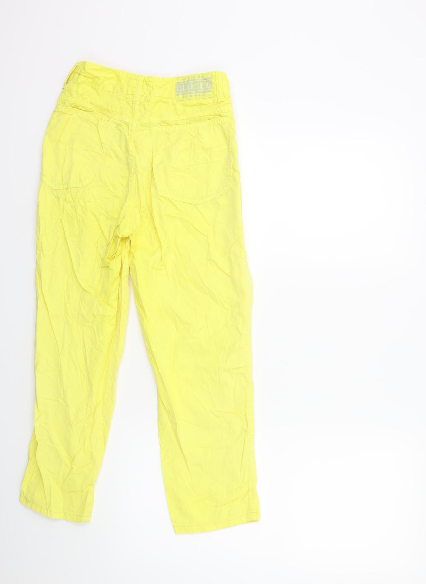 Closed Womens Yellow   Cropped Jeans Size 23 L25 in