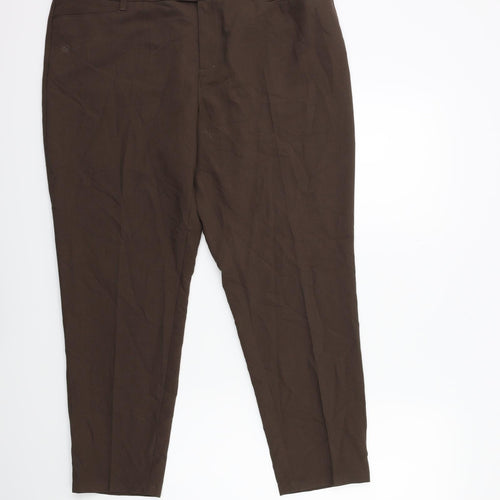 Yessica Womens Brown   Trousers  Size 38 in L27 in