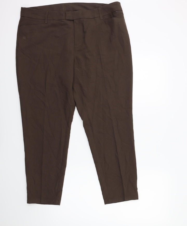 Yessica Womens Brown Trousers Size 38 in L27 in
