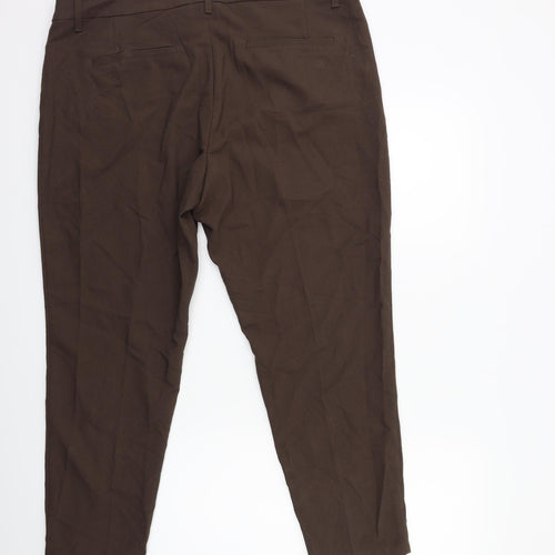Yessica Womens Brown   Trousers  Size 38 in L27 in