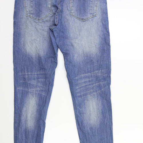 CHIC Womens Blue  Denim Skinny Jeans Size 12 L30 in