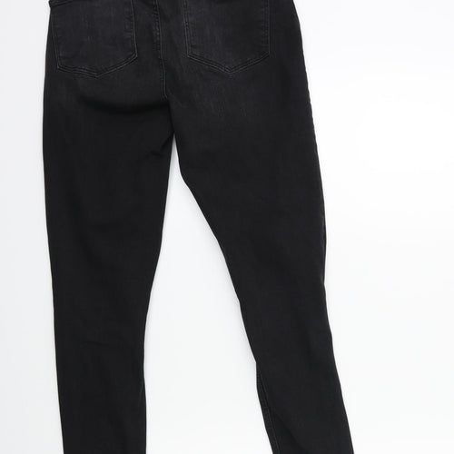 Denim & Co. Womens Black  Denim Skinny Jeans Size 8 L27 in
