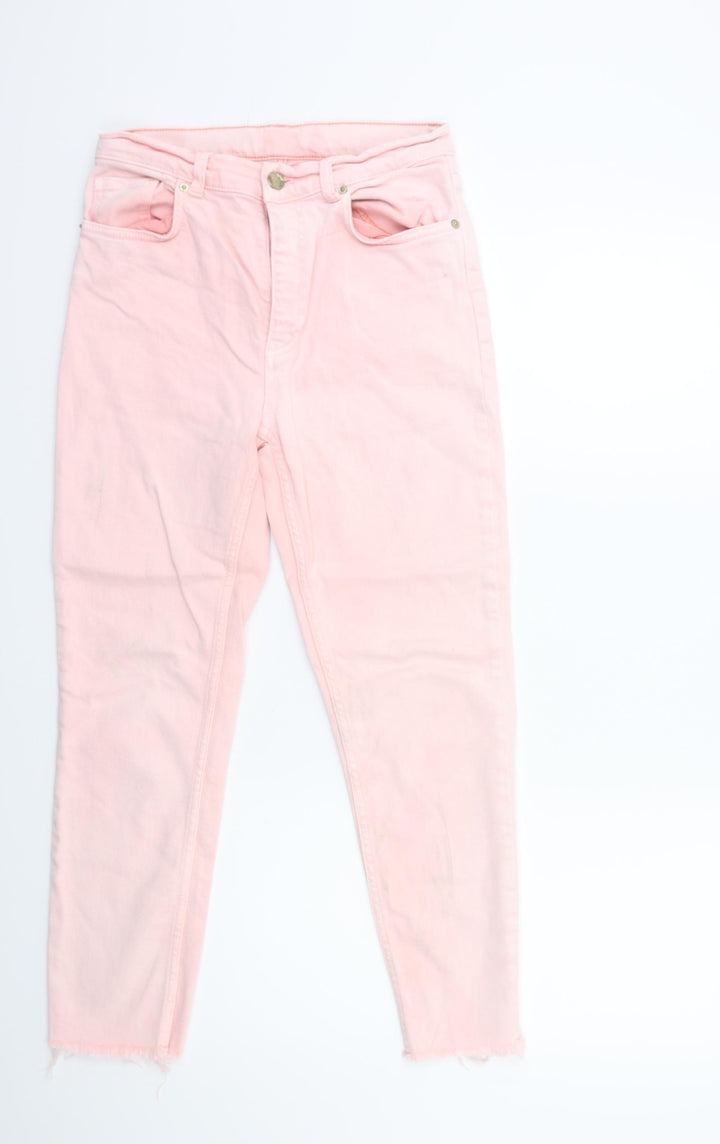 Preworn Womens Pink  Denim Skinny Jeans Size 28 in L25 in