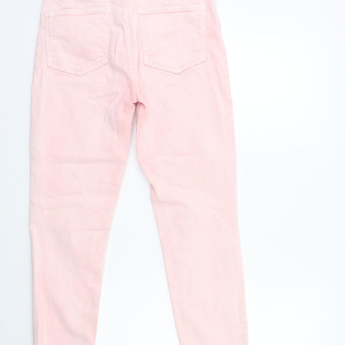 Preworn Womens Pink  Denim Skinny Jeans Size 28 in L25 in
