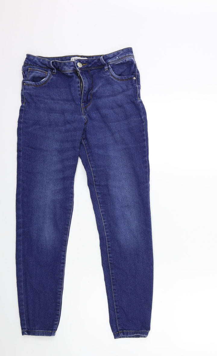 Denim & Co. Womens Black Denim Skinny Jeans Size 12 L27 in