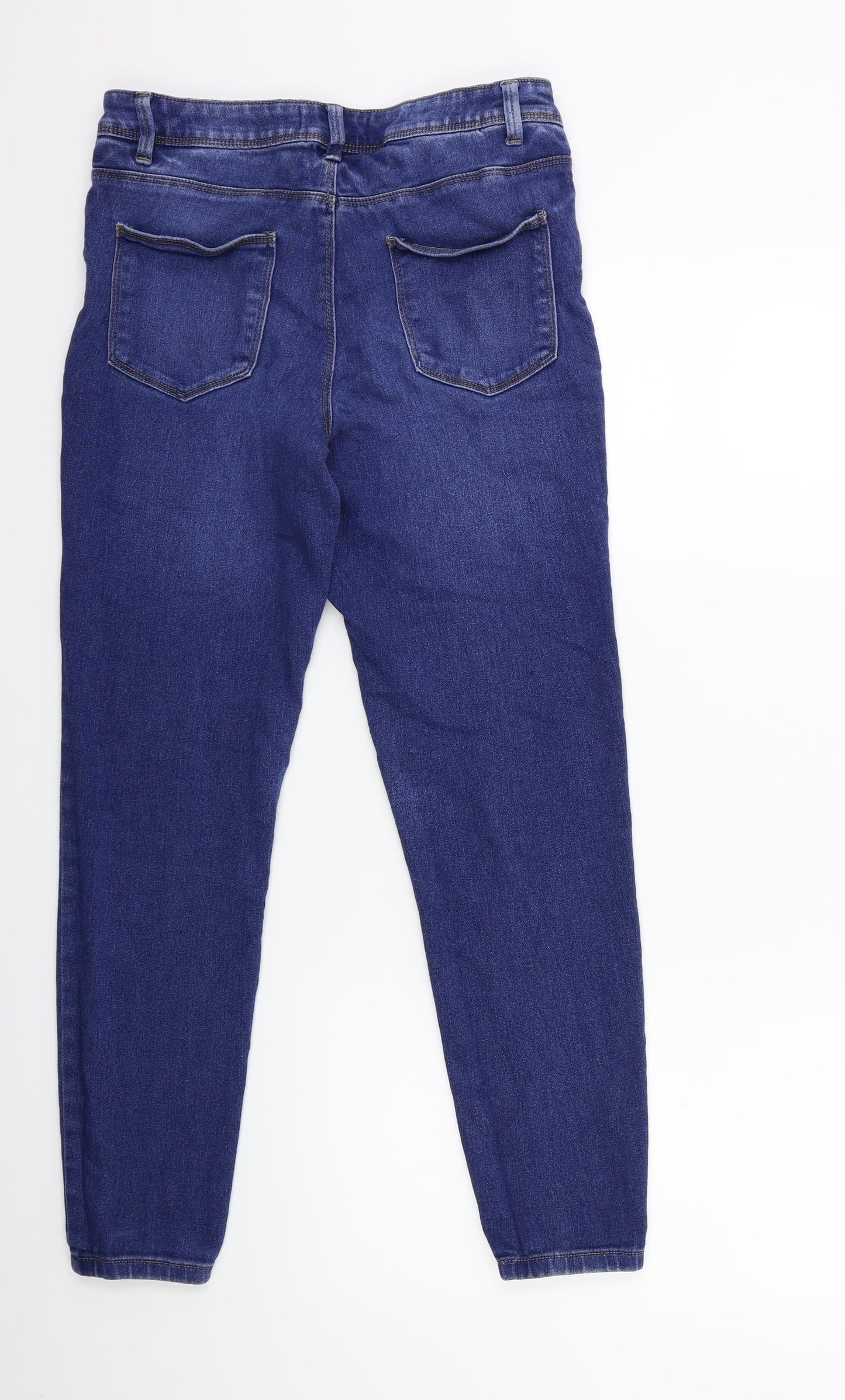 Denim & Co. Womens Black  Denim Skinny Jeans Size 12 L27 in