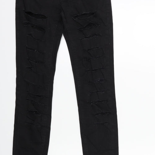 Miss RJ Womens Black  Denim Skinny Jeans Size 6 L28 in