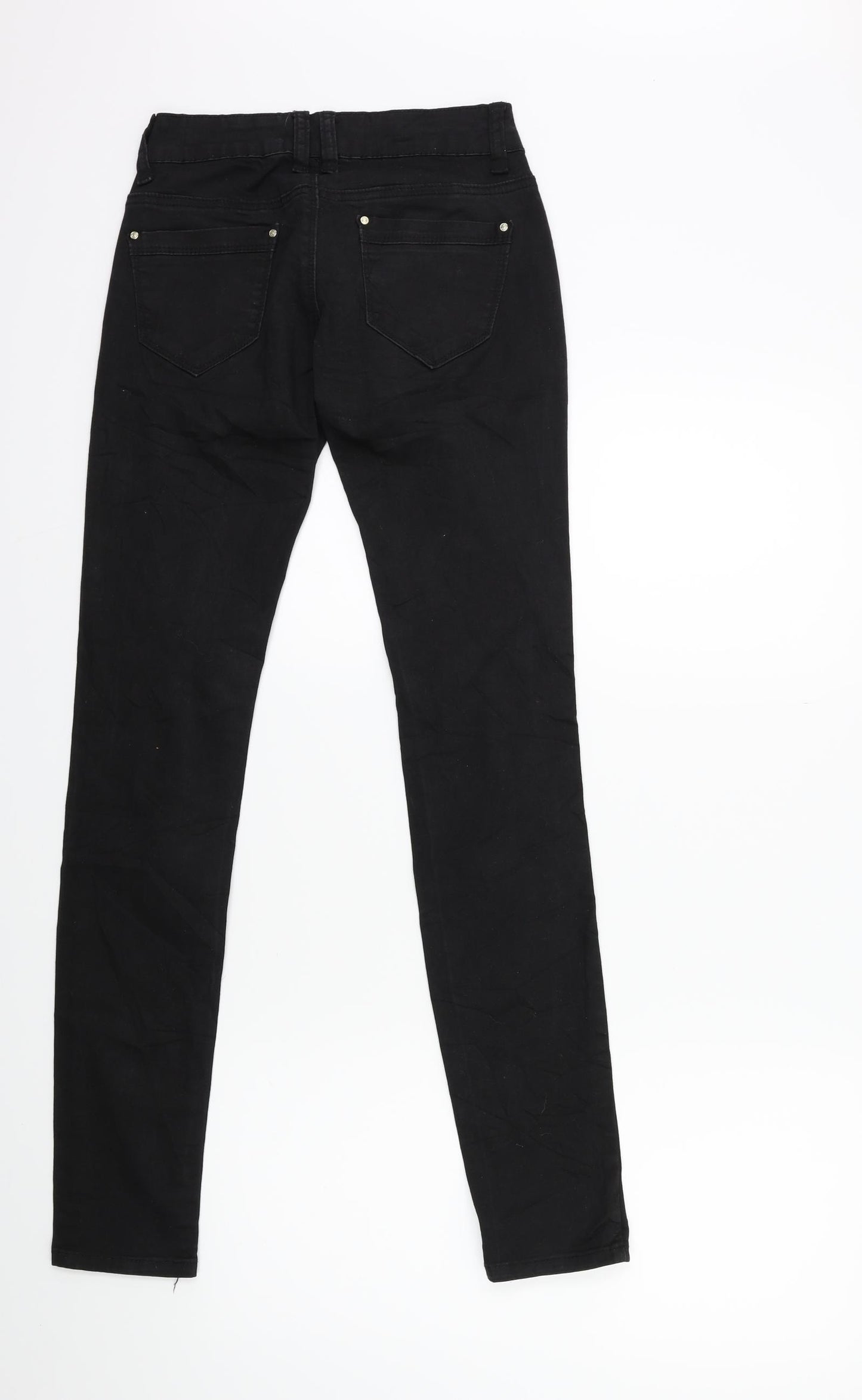 Miss RJ Womens Black  Denim Skinny Jeans Size 6 L28 in