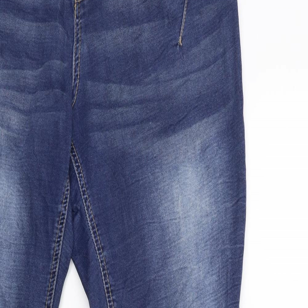 Kapphal Womens Blue  Denim Skinny Jeans Size 12 L28 in