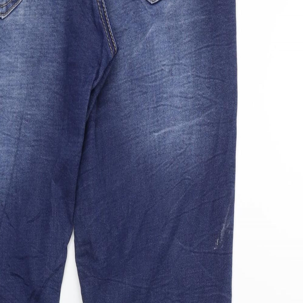 Kapphal Womens Blue  Denim Skinny Jeans Size 12 L28 in