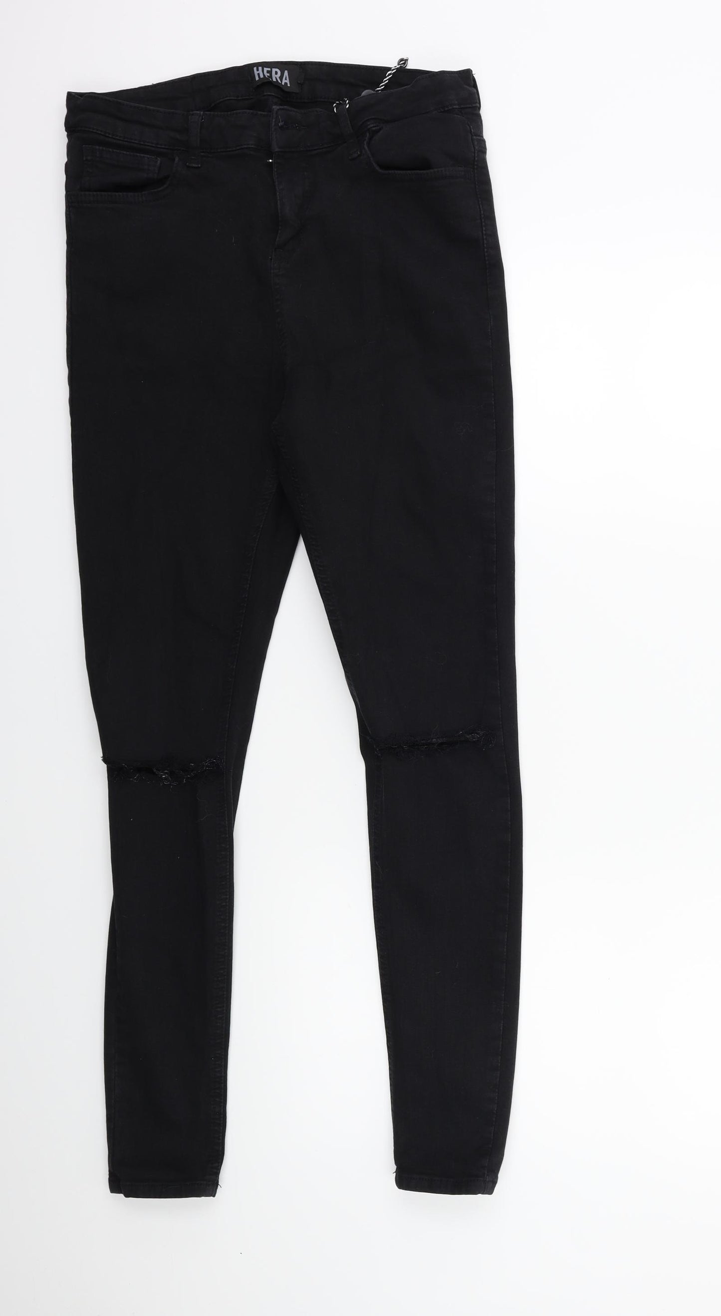Hera Mens Black  Denim Skinny Jeans Size 34 in L27 in