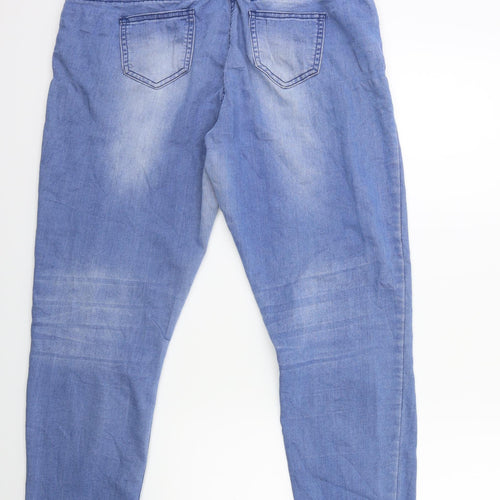 George Womens Blue  Denim Skinny Jeans Size 16 L30 in