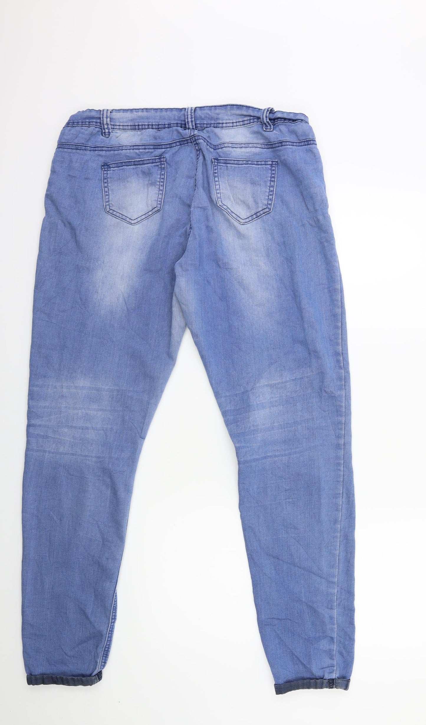 George Womens Blue  Denim Skinny Jeans Size 16 L30 in
