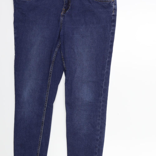 New Look Womens Blue  Denim Skinny Jeans Size 14 L27 in