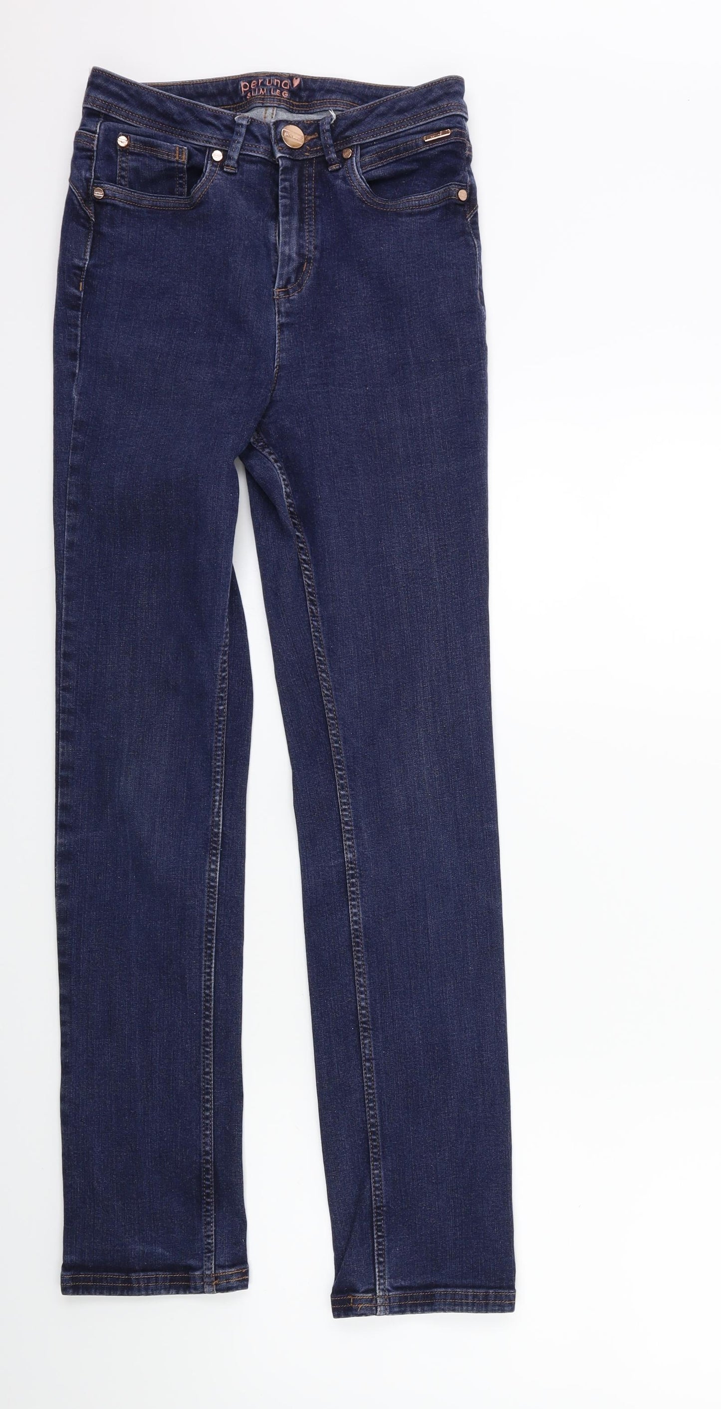 Per Una Womens Blue  Denim Skinny Jeans Size 8 L28 in