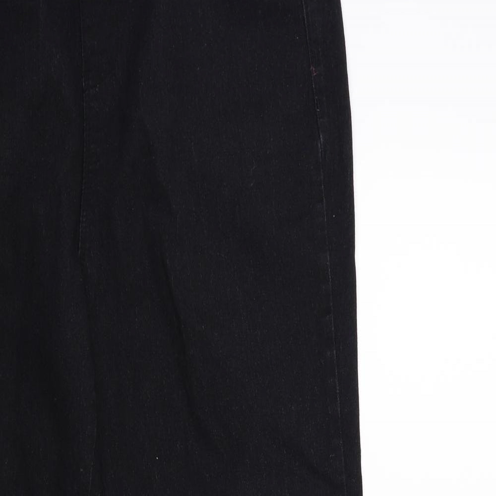 Denim 24/7 Womens Black  Denim Jegging Jeans Size 16 L28 in