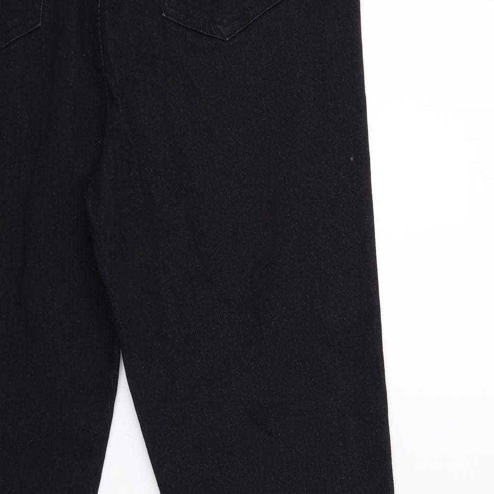 Denim 24/7 Womens Black  Denim Jegging Jeans Size 16 L28 in