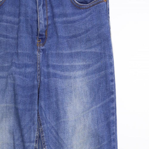 Brave Soul Womens Blue  Denim Flared Jeans Size 32 in L28 in