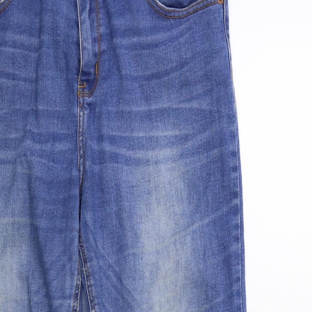 Brave Soul Womens Blue  Denim Flared Jeans Size 32 in L28 in