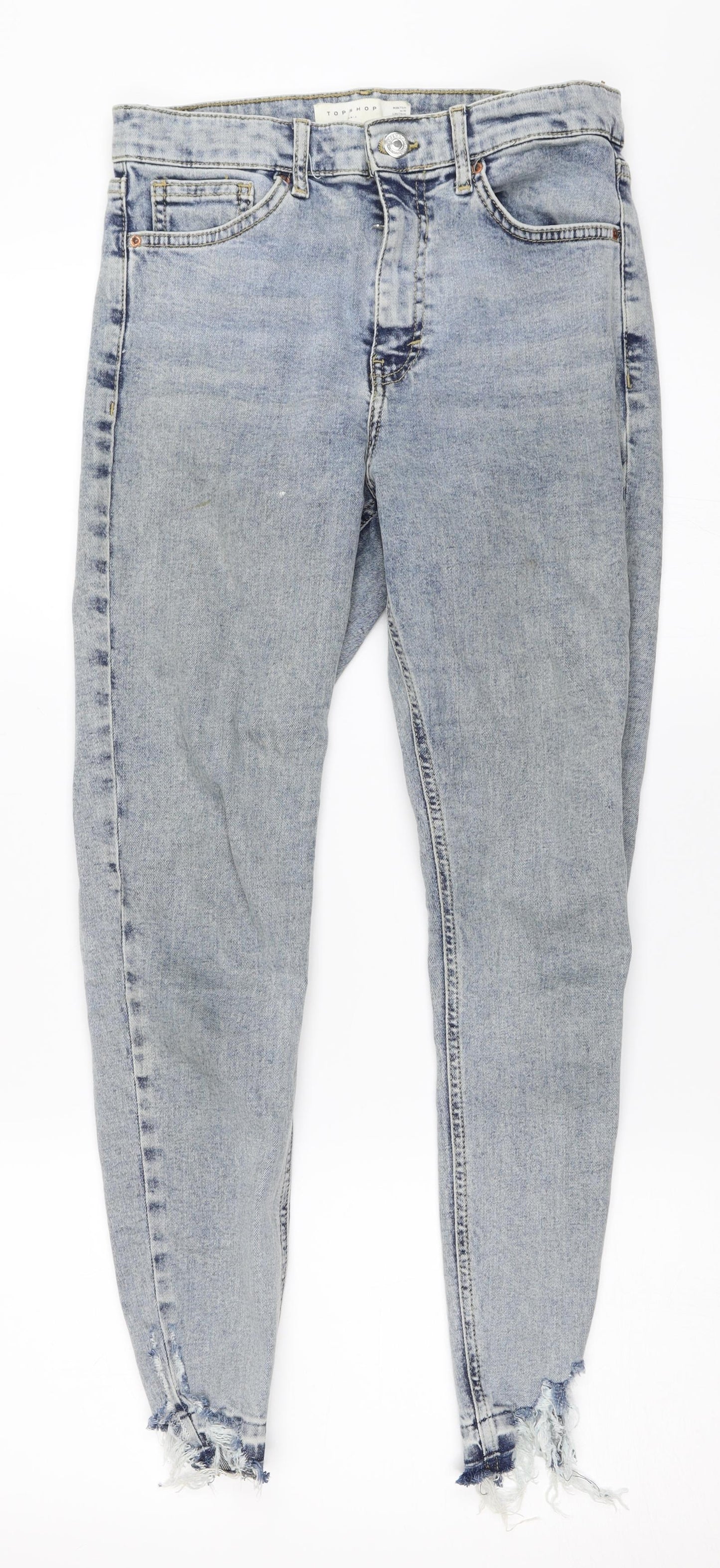 Topshop Womens Blue  Denim Skinny Jeans Size 28 in L30 in - Jamie Jeans