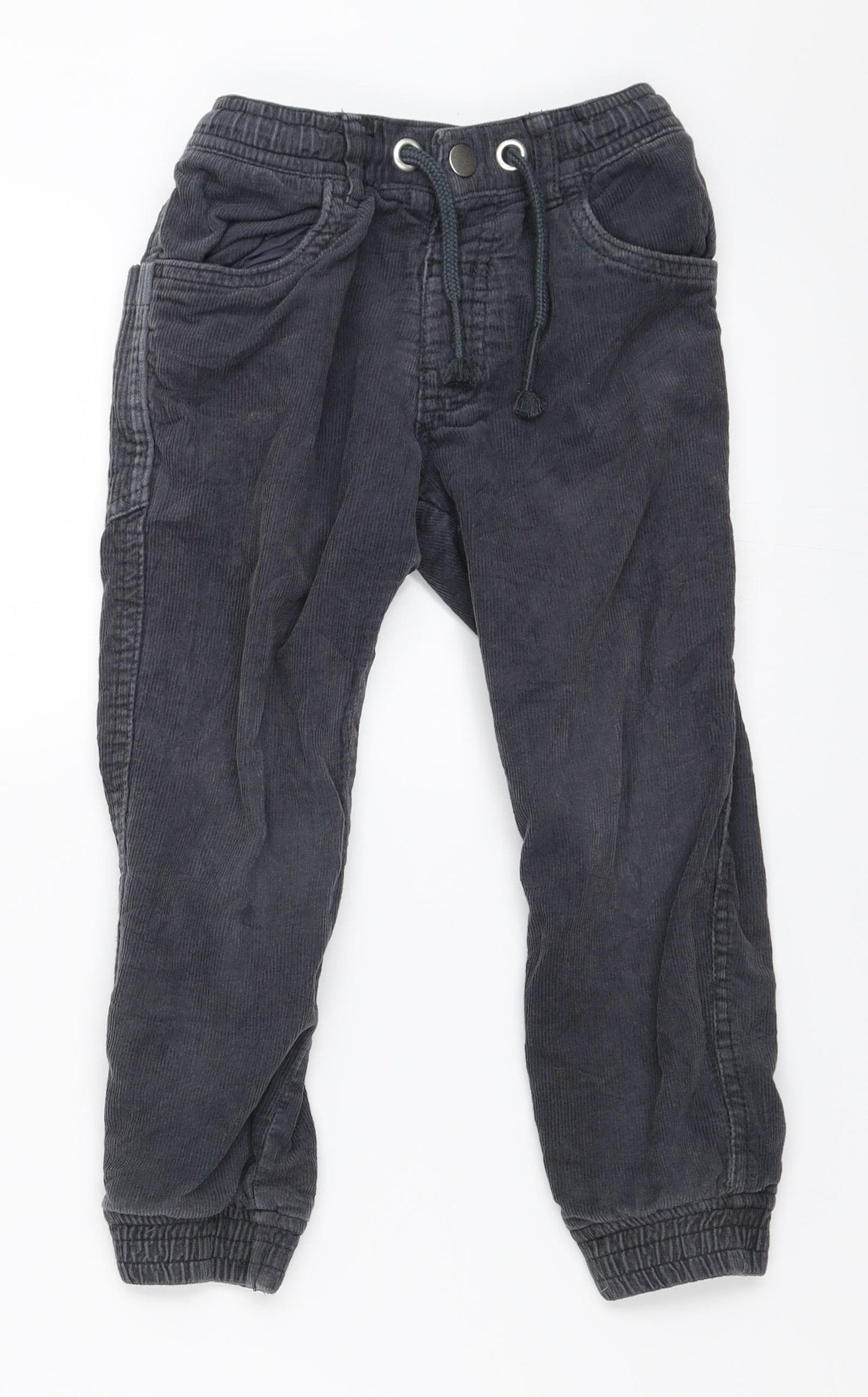 Nutmeg Boys Grey  Corduroy Jogger Trousers Size 3-4 Years