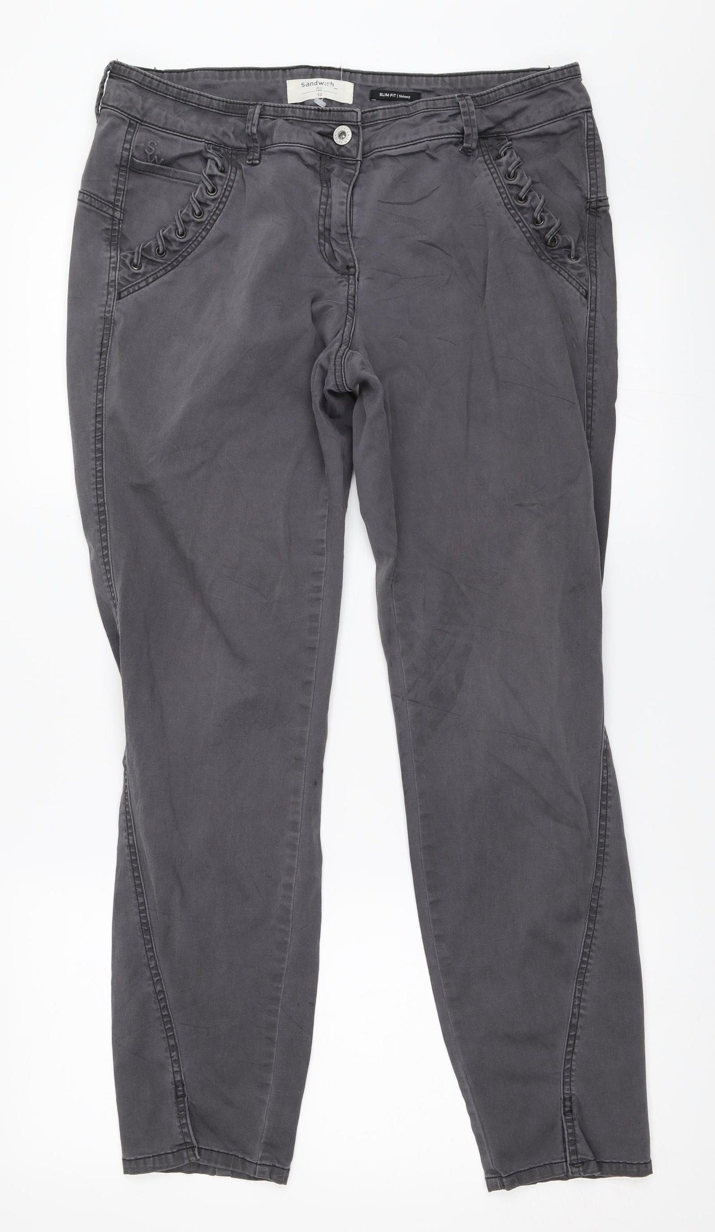 Sandwich Womens Grey   Straight Jeans Size 40 L29 in