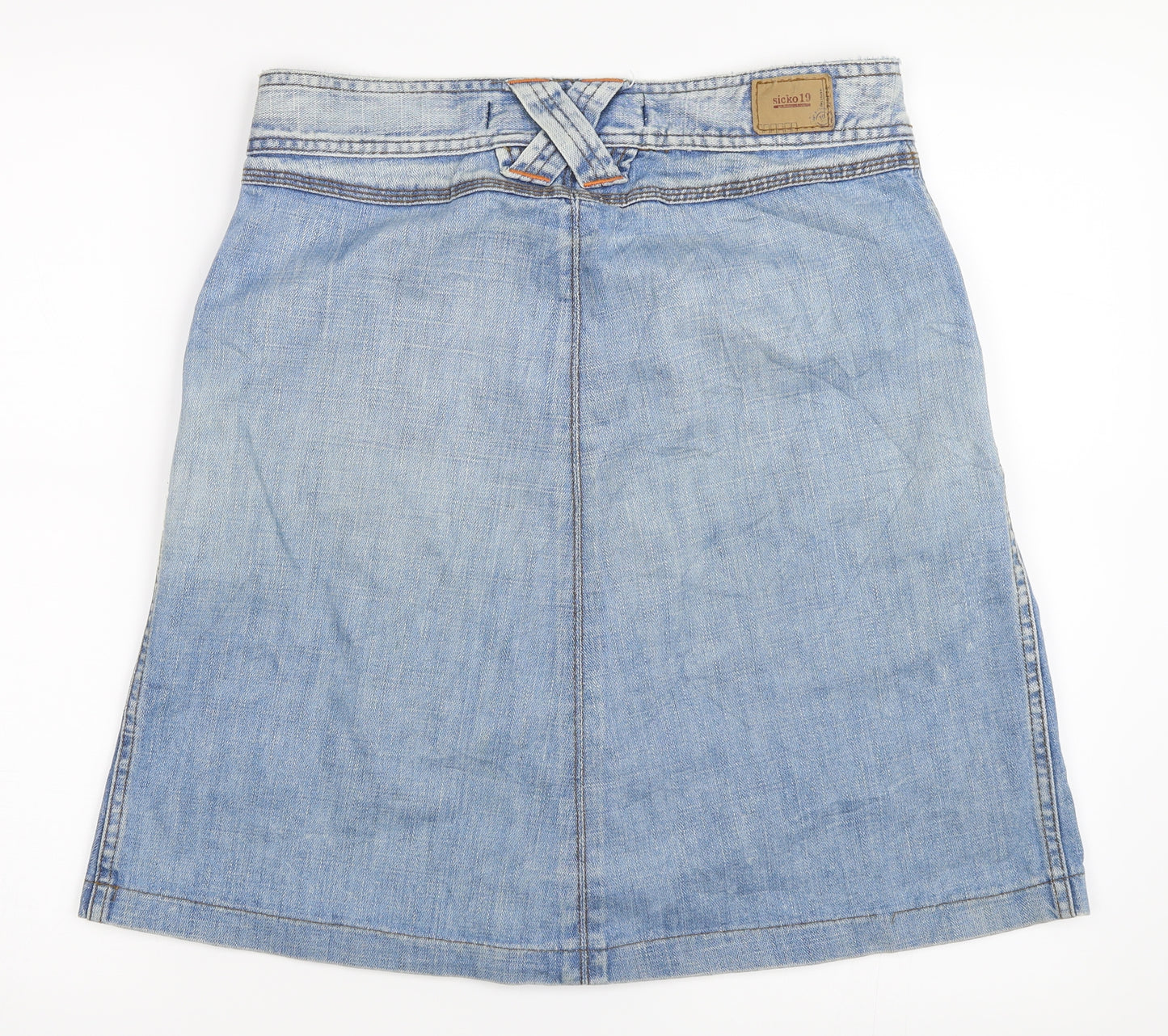 Sickonineteen Womens Blue  Denim A-Line Skirt Size 38