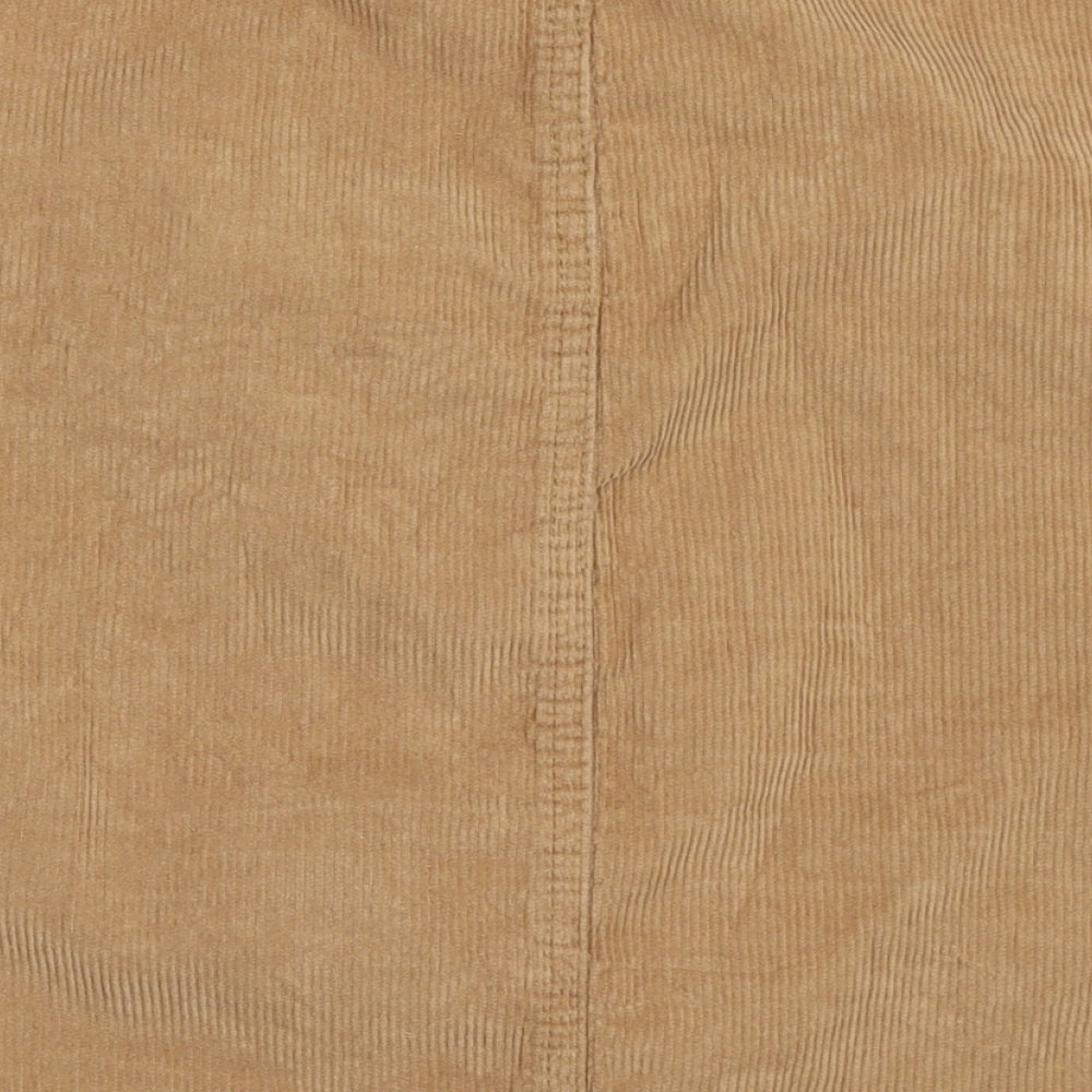 Primark Womens Beige  Corduroy Mini Skirt Size 6