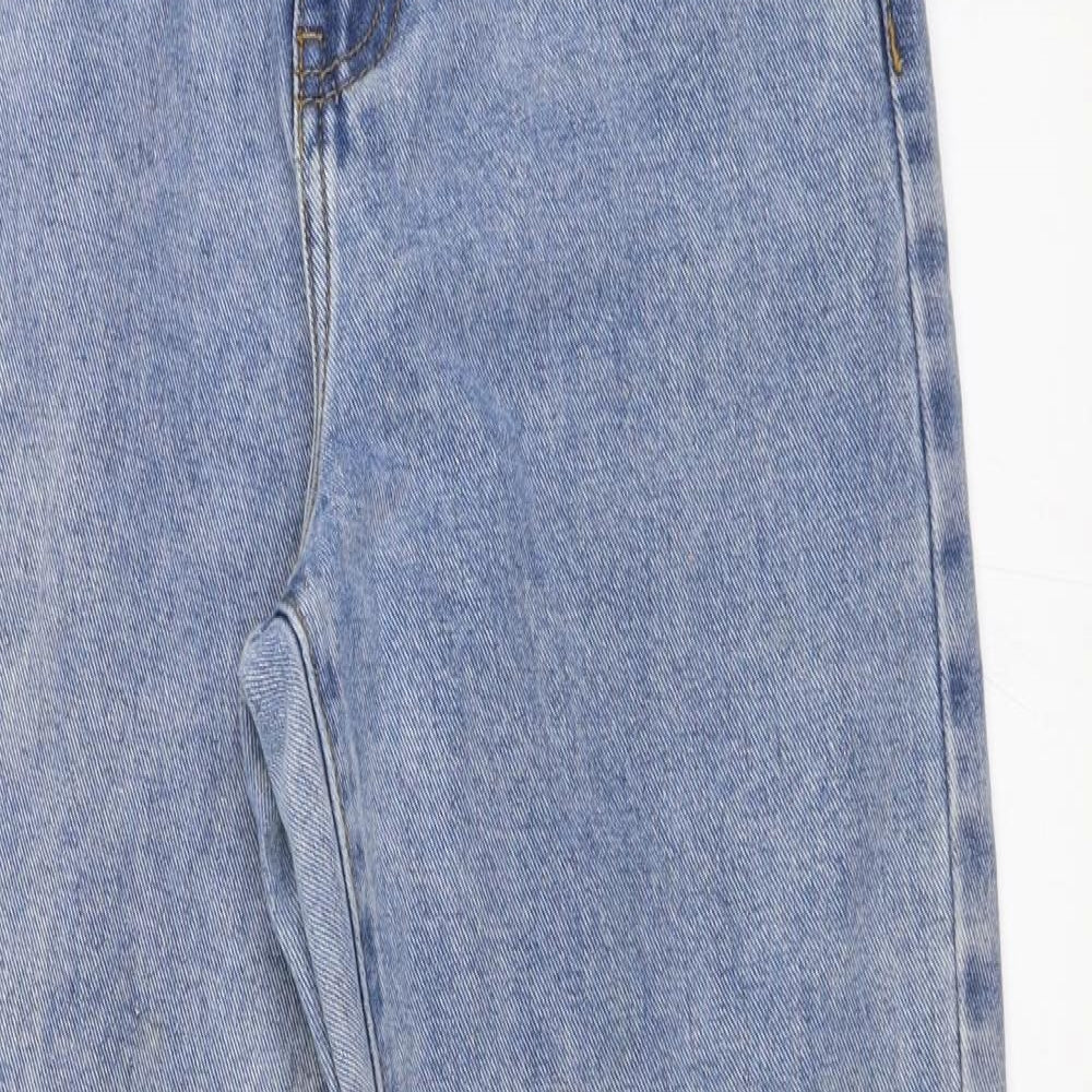 PRETTYLITTLETHING Womens Blue  Denim Mom Jeans Size 6 L28 in
