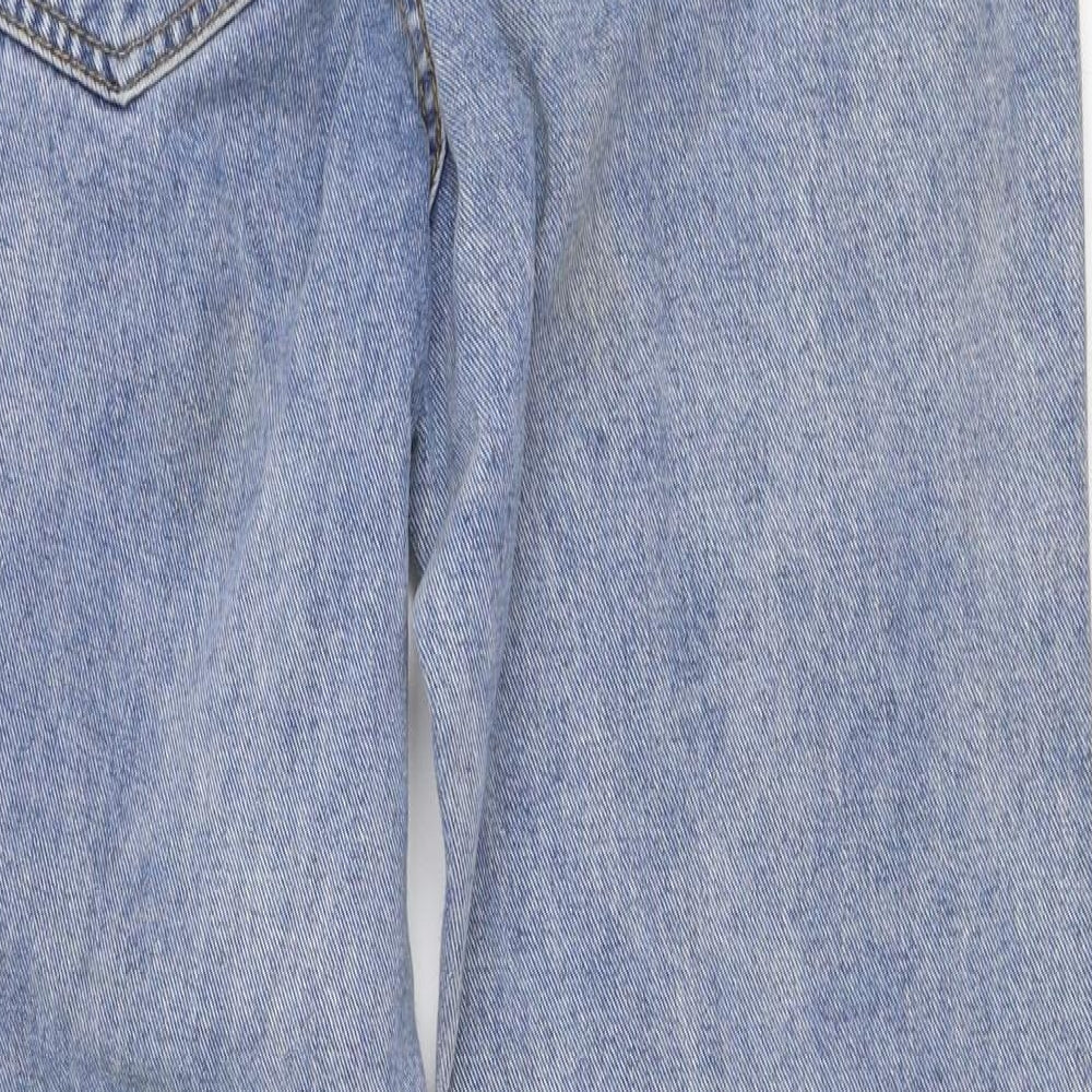 PRETTYLITTLETHING Womens Blue  Denim Mom Jeans Size 6 L28 in