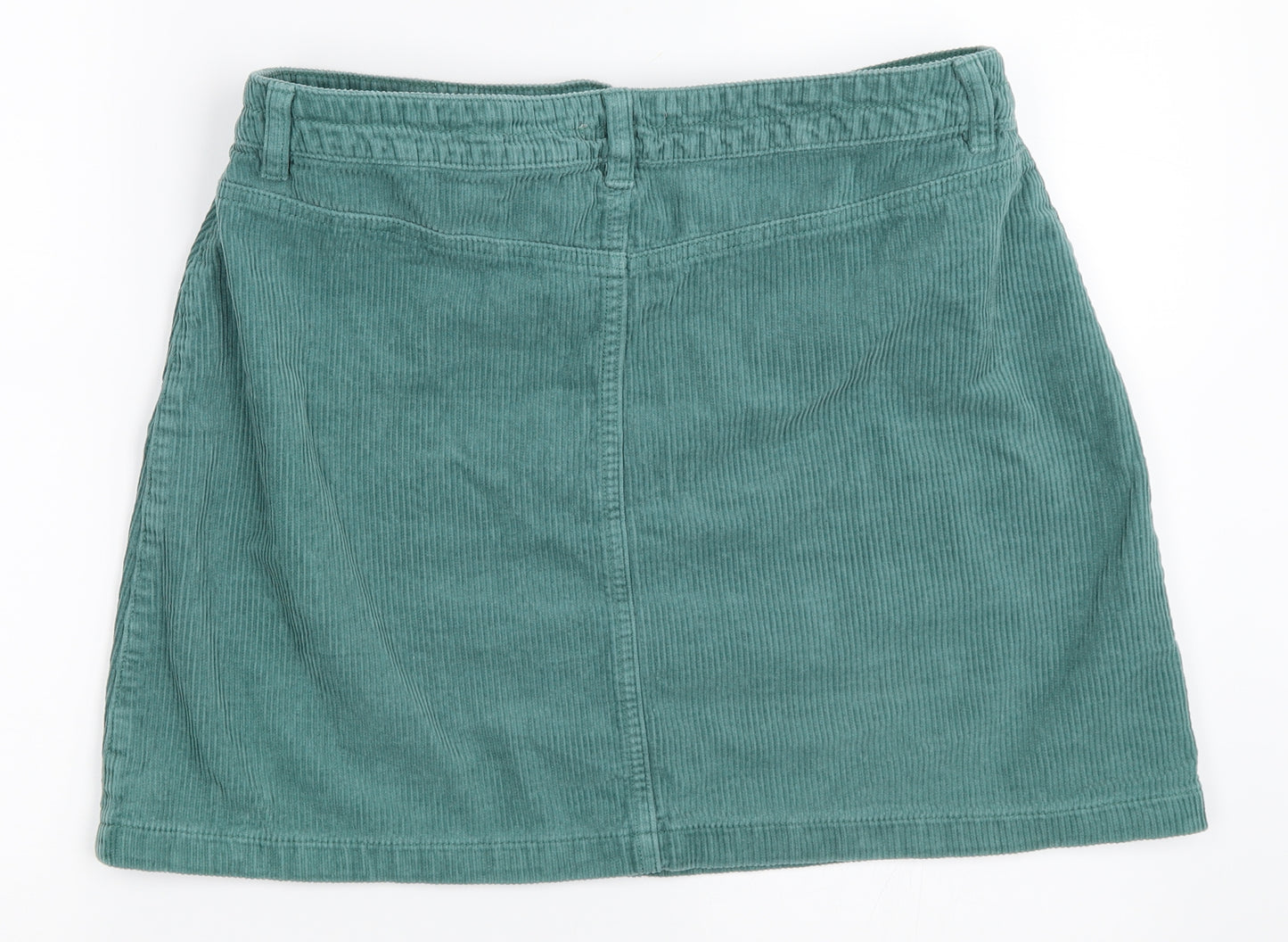 TU Womens Green  Corduroy Mini Skirt Size 14