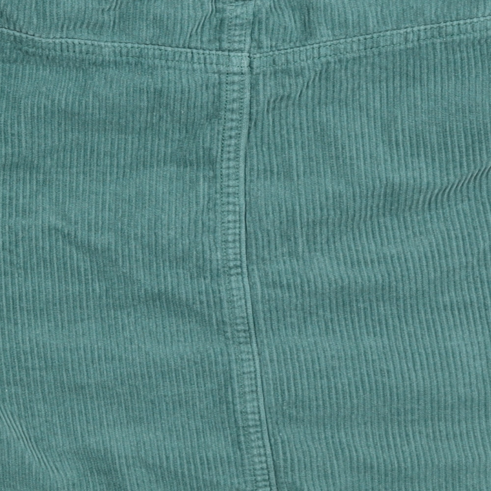TU Womens Green  Corduroy Mini Skirt Size 14