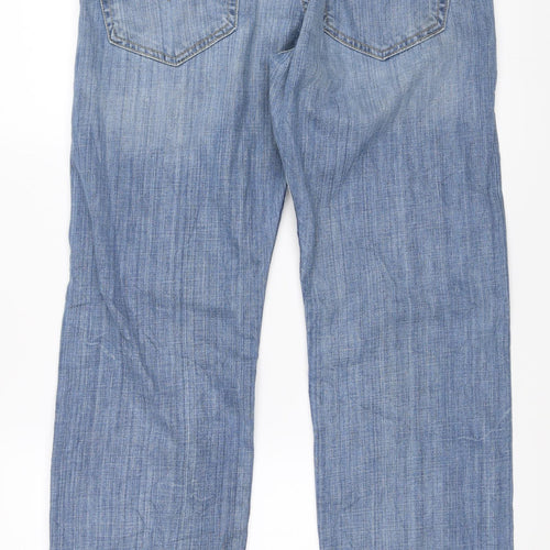 Levi's Mens Blue  Denim Straight Jeans Size 32 in L30 in