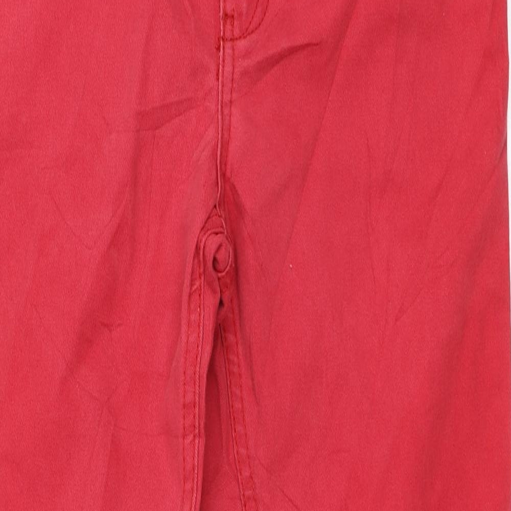 Primark Boys Red  Denim Straight Jeans Size 11-12 Years