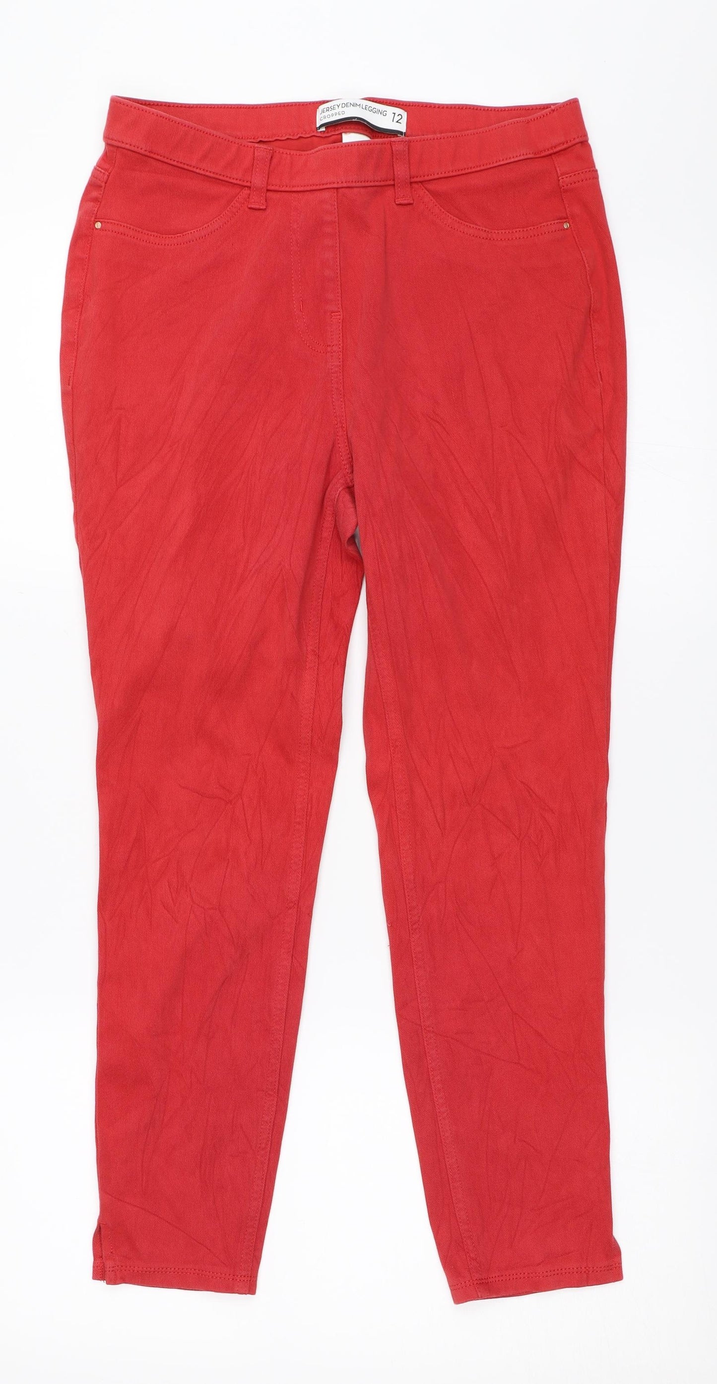 NEXT Womens Red   Jegging Jeans Size 12 L25 in