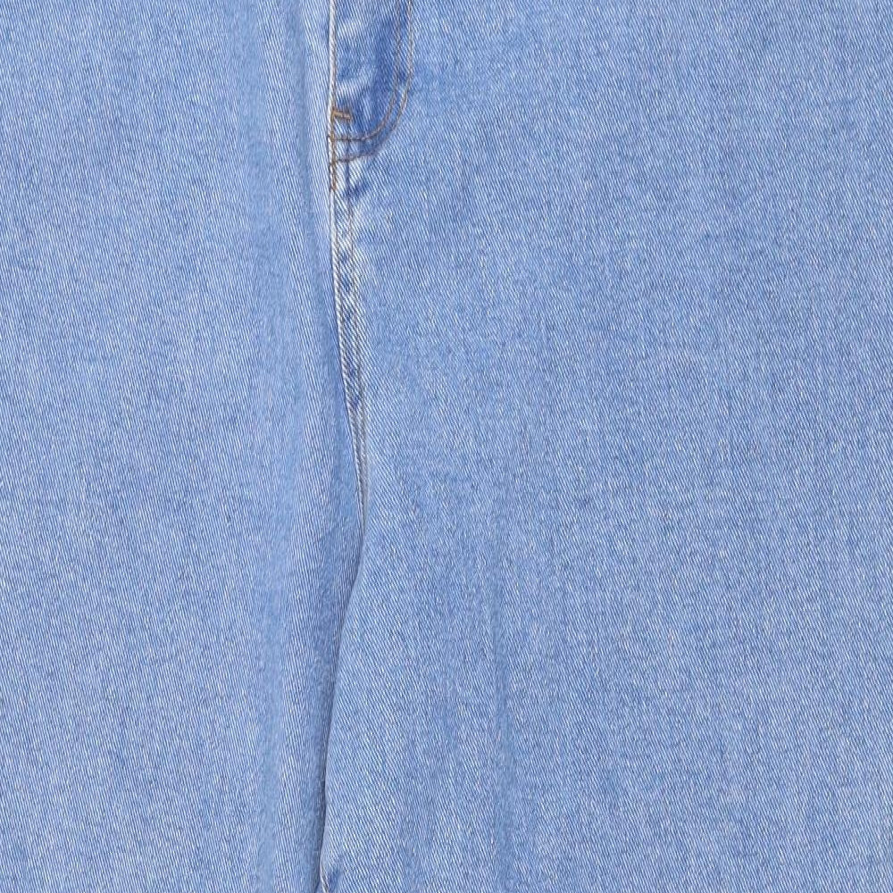 Missguided Womens Blue  Denim Mom Jeans Size 18 L26 in