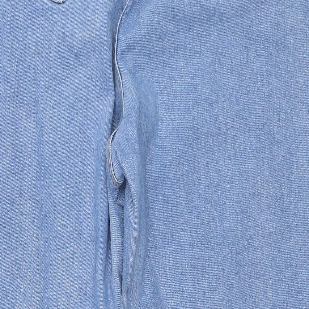 Missguided Womens Blue  Denim Mom Jeans Size 18 L26 in